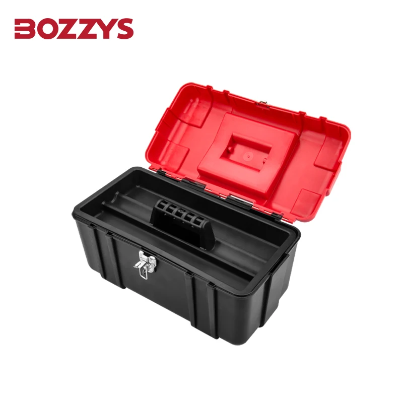 BOZZYS ABS Material Safety Personal Lockout Toolbox with Lock Buckle Suitable to Overhaul of Lockout-tagout Equipment