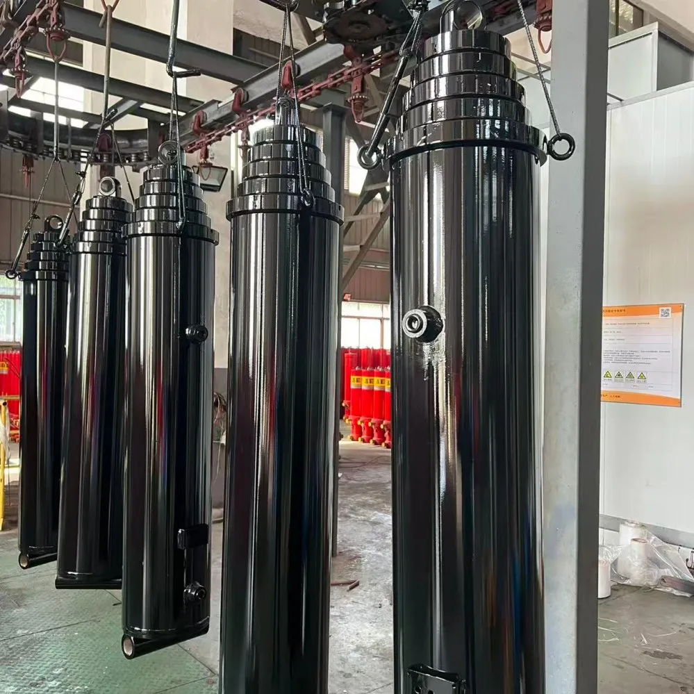 For Telescopic Parker 3 4 5 Multistage Single/Double Acting Hard Chrome Plated Dump Truck Hydraulic Piston Cylinder