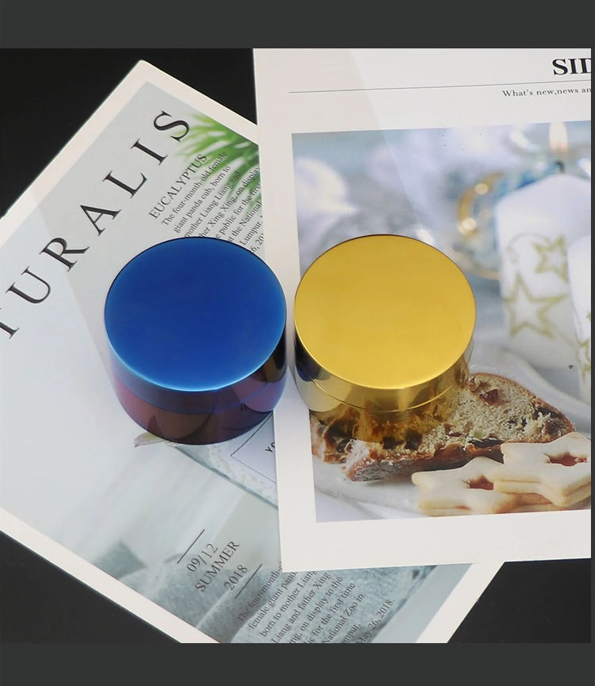 Titanium alloy Pill Holder Metal Box Portable Box Tank Waterproof Sealed Jewelry Medicine Storage Small  Tea Can