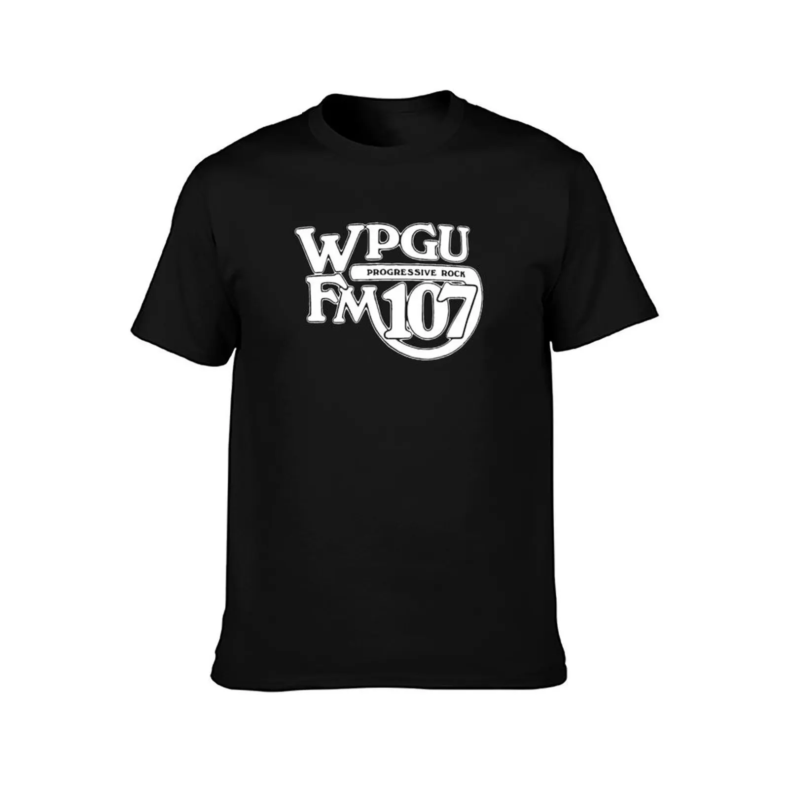 WPGU Progressive Rock Radio — Original 1970&x27;s Retraced Logo T-Shirt customizeds tops t shirts for men