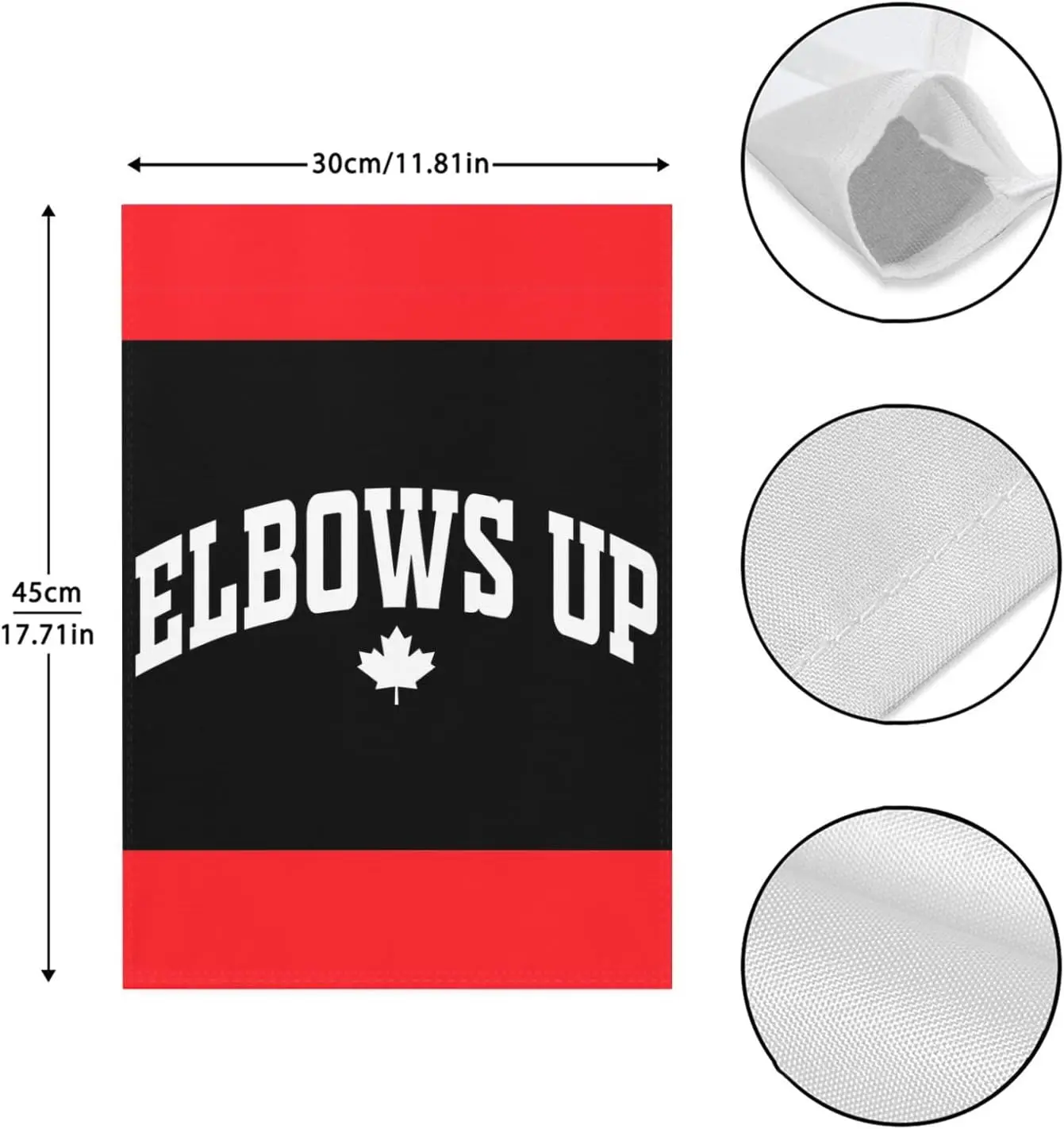 Elbows Up Canada Garden Flag One Size, FarmhouseFlag VVL YYX EEZ