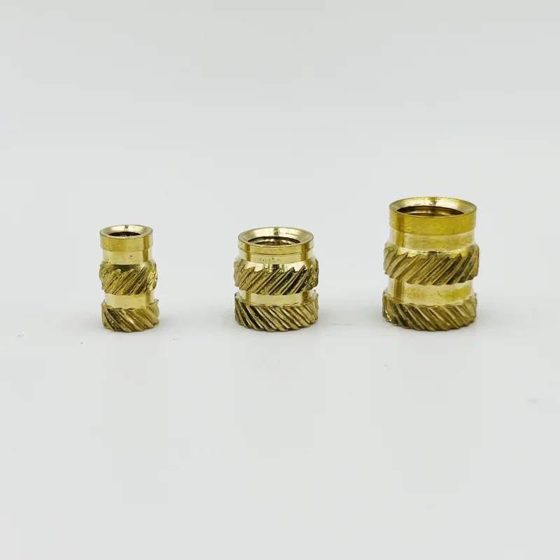 Einsatzmutter-Set M2 M2,5 M3 M4 M5 M6 Messing Hot Melt Rändelmutter Gewinde Wärmeform Doppel-Twill-Einspritzung Einbettung Kupfermutter 3D – Detail 23