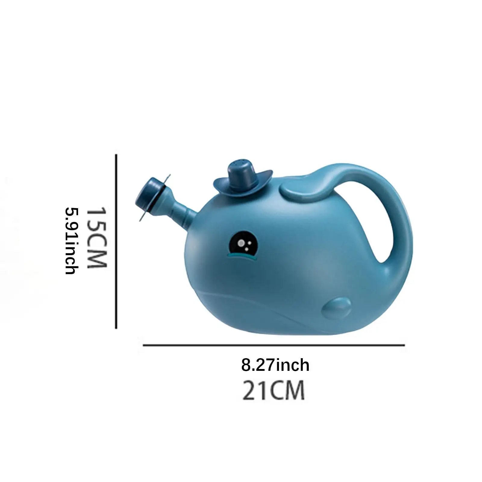 Whale Shape Kids Watering Can PP Plastic Portable Mini Sprinkler for Indoor Outdoor Plant Watering Garden Tools