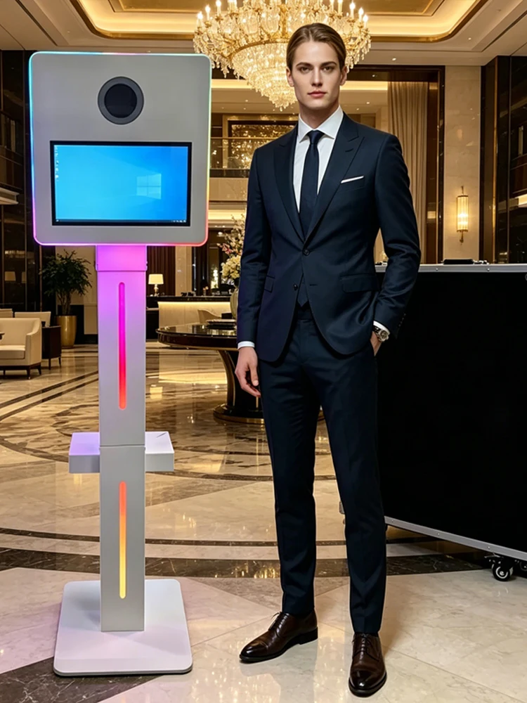 NEUE DSLR Fotobox Tragbare 15,6 Zoll Touchscreen-Spiegel-Fotobox Selfie-Kamera-Gehäuse für Partys Events Hochzeiten