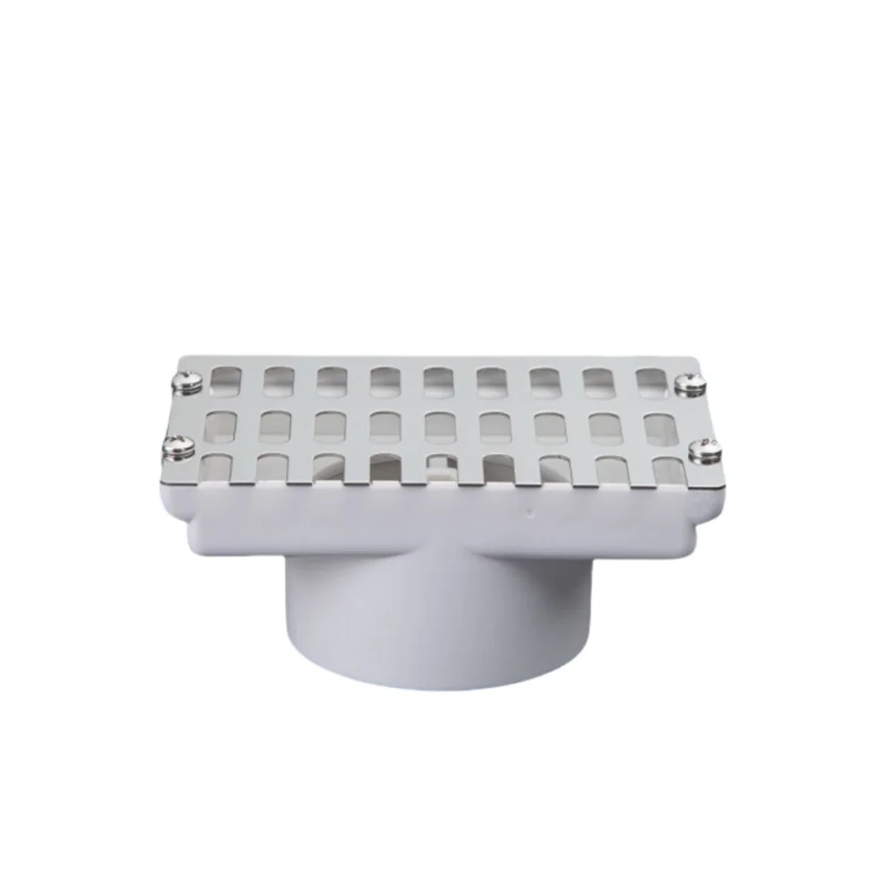 Stainless Steel Side Drain Floor Grate 304 Grade Anti Clog Hollow Design for 40mm 50mm 63mm 75mm Pipe Connections