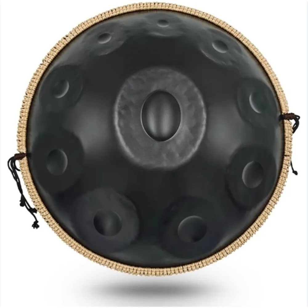 432/440Hz Handpan 9/10/12 Notes 22Inch Steel Tongue Drum Meditation Instrument Professional Musical Tambourine Yoga Instrument