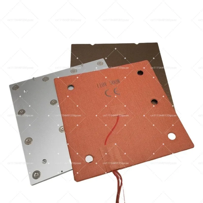 Cast Aluminum Alloy Heated Bed Upgrade Kit, High Temperature Magnet 0.1mm Flatness for 3D Printer
