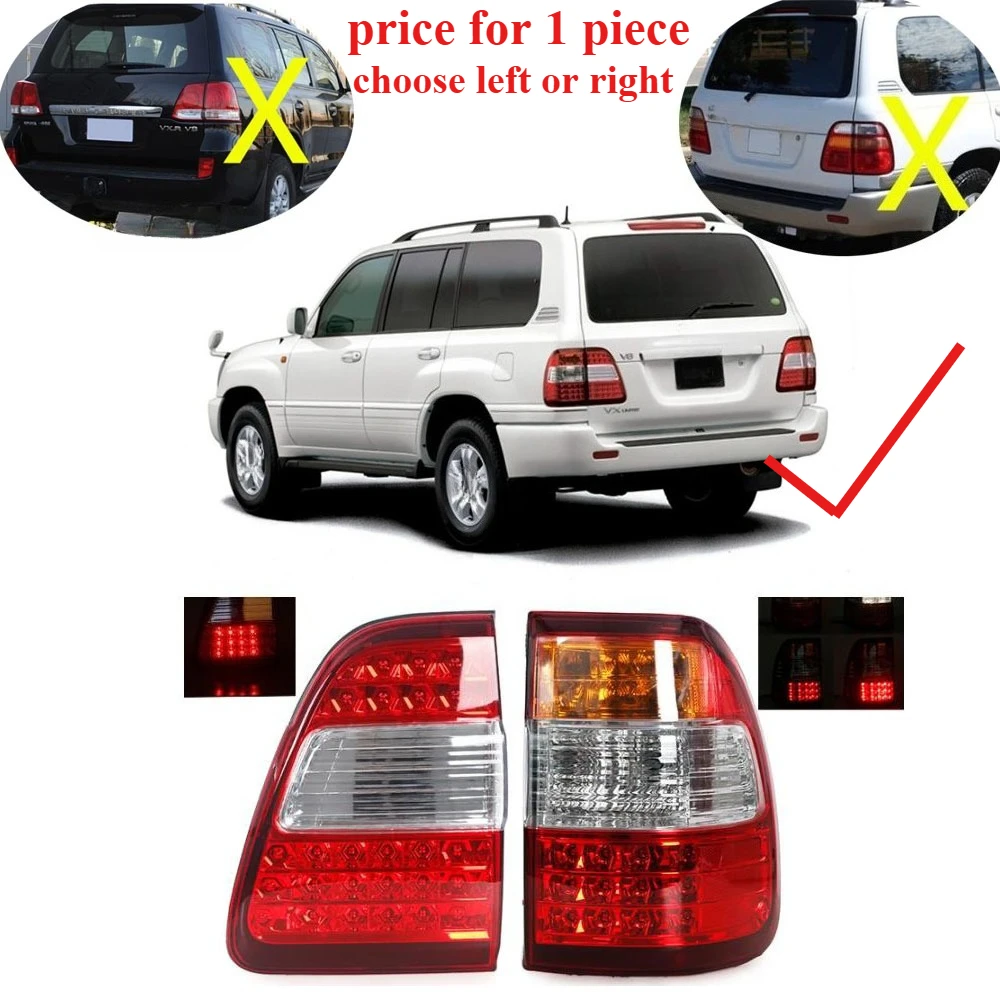 

1 Piece Tail Lamp for Land Cruiser LC100 1998-2007 Rear Light for LC100 Turning Signal Lamp for LX470 Brake Stop Reverse Lamp