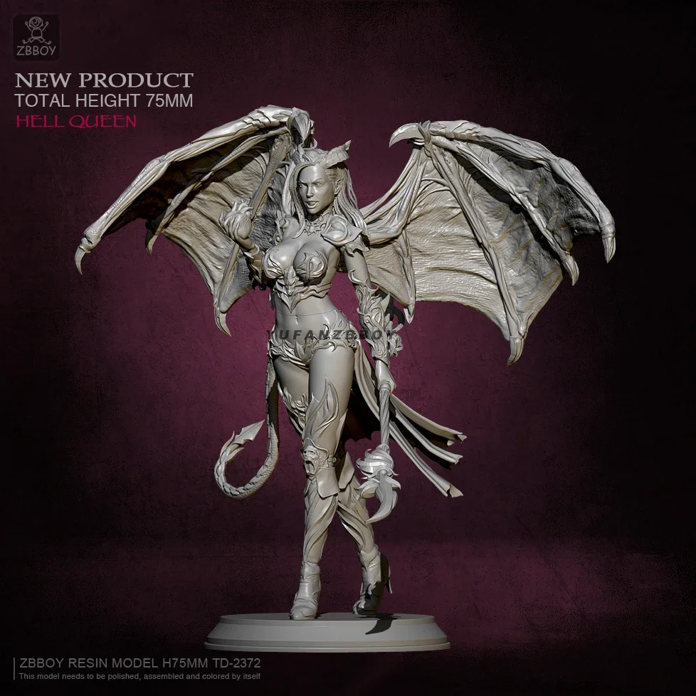 

75 мм наборы моделей из смолы, фигурка королевы, самособранная TD-2372