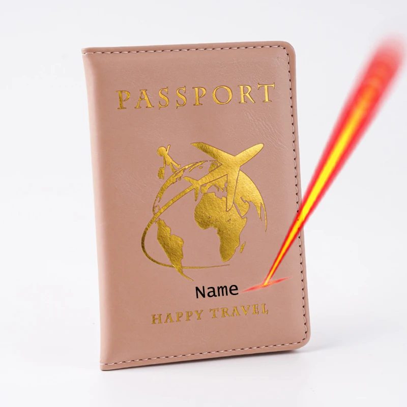 Neue Karte Reisepasshülle mit individuellem Namen, Reisepasshülle, Reisebrieftaschenhüllen für Pässe, Passeport-Personal