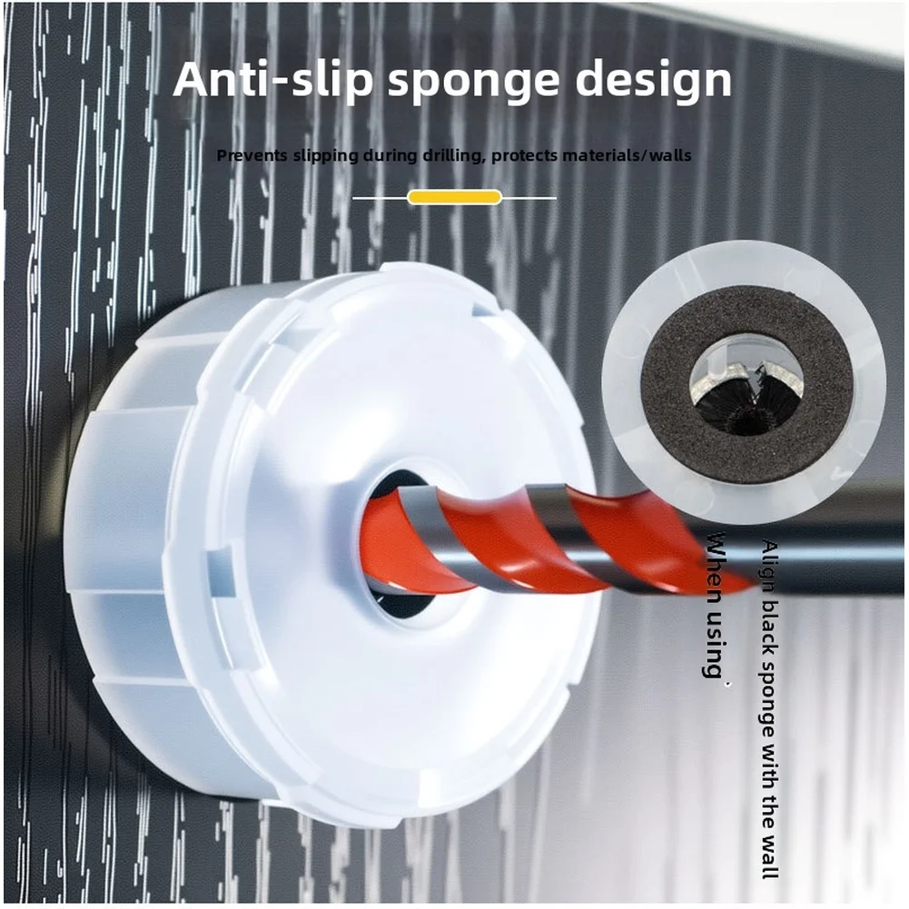 For 5-13mm Drill Bit Dust Cover for Electric Hammer Featuring Anti Slip Sponge and Detachable Dust Cap for Effective Cleanup