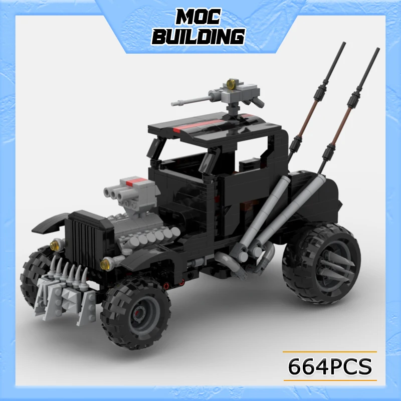 MOC Building Blocks Famous Movie Style Truck Model DIY Assemble Bricks Off-Road Vehicle Creative Car Toys Collection Gifts