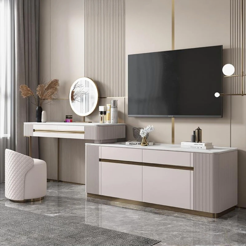 Vanity Storage Dressers Nordic Mirror Console Computer Desk Makeup Table Mobile Muebles Para Dormitorio Bedroom Furniture