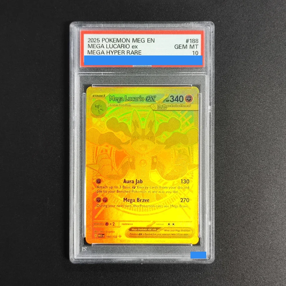 البوكيمون ME01 Mega Evolution Lucario Gardevoir Venusaur Ex Authentication الصف جوهرة MT جمع 10 نقاط تصنيف لعبة ببطاقات ورقية هدية #6