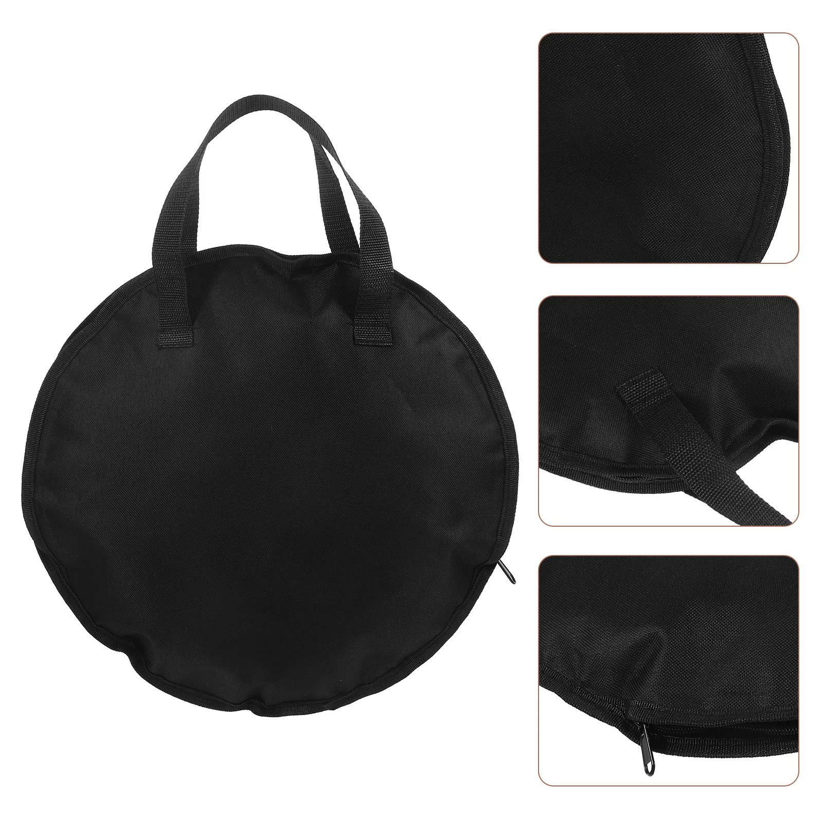 

Black Portable Dumb Drum Storage Bag Waterproof Oxford Fabric Pouch Holder Percussion Instruments Accessories