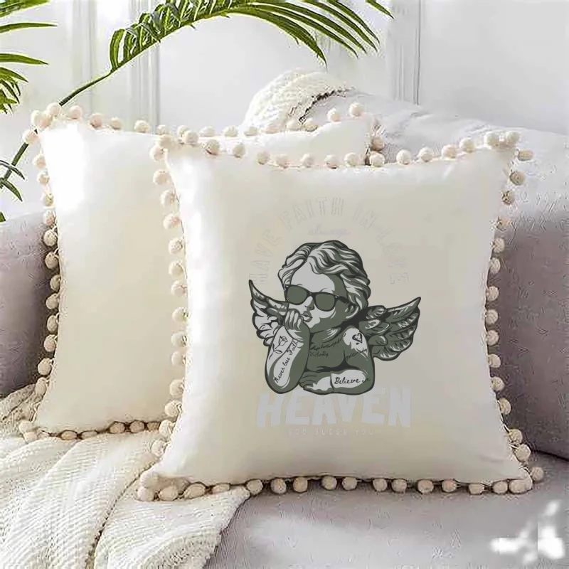 Trendy Sunglasses Angel Heat Transfer White Ink Iron - on Patch, Personalized Tattoo & English Slogan Pattern, Suitable for T - view 5