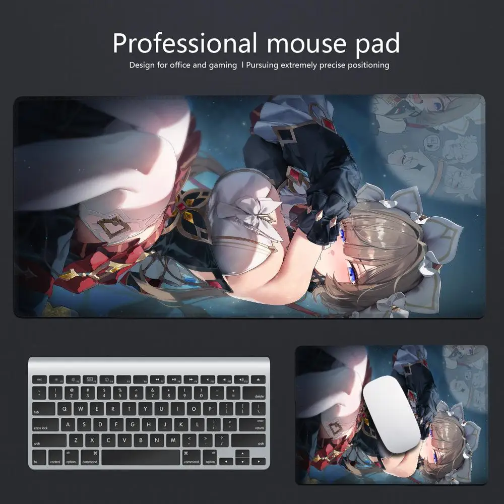 S-Sandrone Genshin Impact Anime HD Print Pretty Girl Anti-Slip Rubber Bottom Mouse Pad Game Office Home PC Washable XXL HYBXAXC