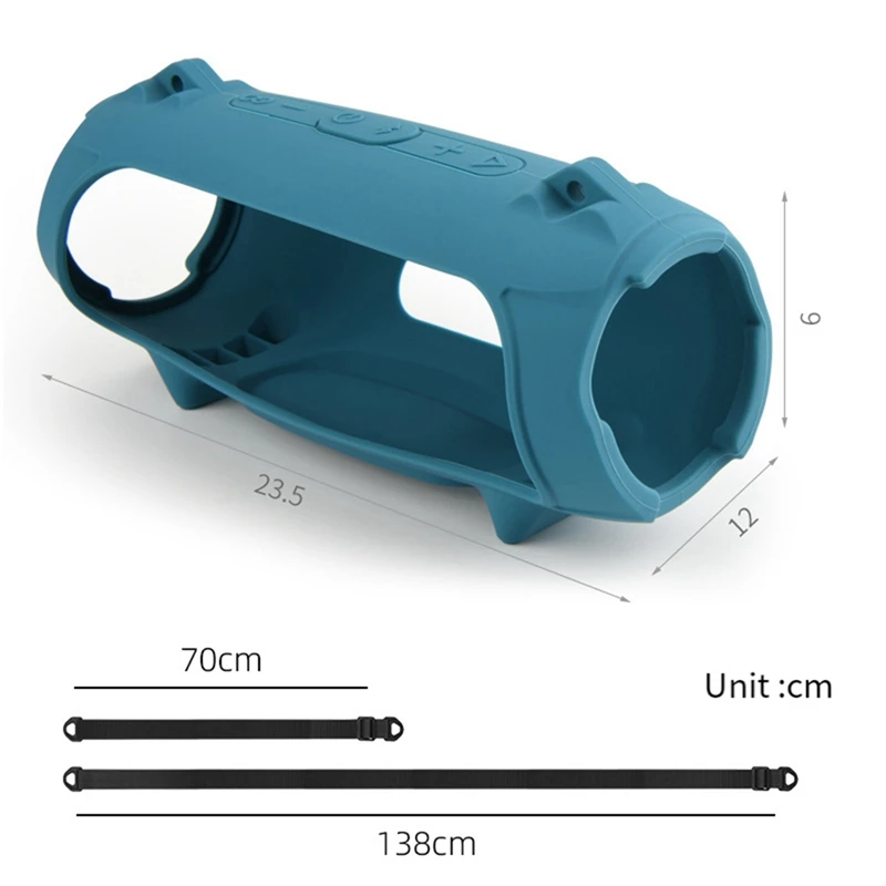 Silicone Cover Case For JBL Charge 5 Portable Bluetooth Speaker, Soft Skin Sleeve For JBL Charge5 Speaker Accessories