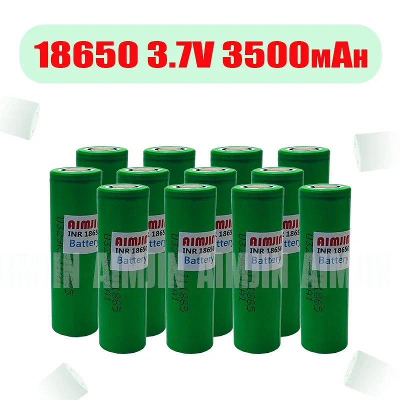 

1-8PCS 100% Original 3.7V 3500 mAh 18650 Lithium Rechargeable Battery For Flashlight +Charger