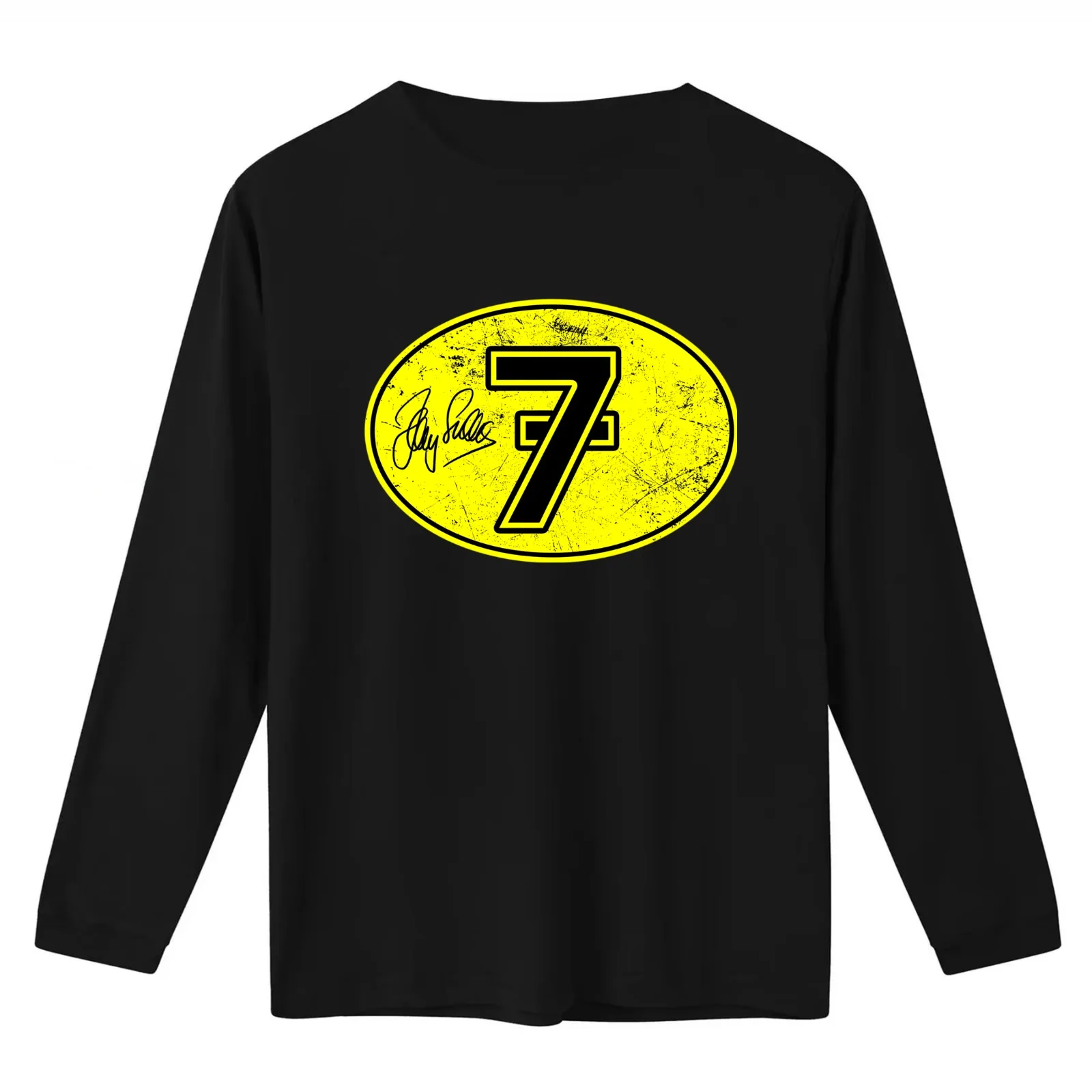 Barry Sheene Lucky 7 T-Shirt Summer Casual Cotton Tee Oversized Streetwear Tops Vintage Graphic Print Loose Fit Short Sleeve