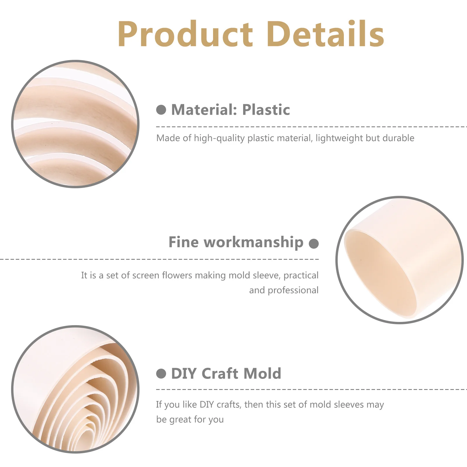 

16Pcs Silk Screen Flower Tool Set DIY Craft Molds Durable Plastic Petal Making Art Accessories Mold Sleeves Screen Flowers Mold