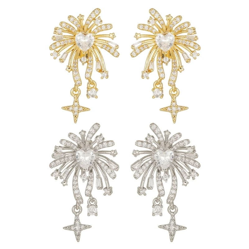 Premium-Ohrclip mit Kristalllegierung, Ohrschmuck mit Nieten, perfekte Passform für Freeclip 1 2 X3UB – Detail 1
