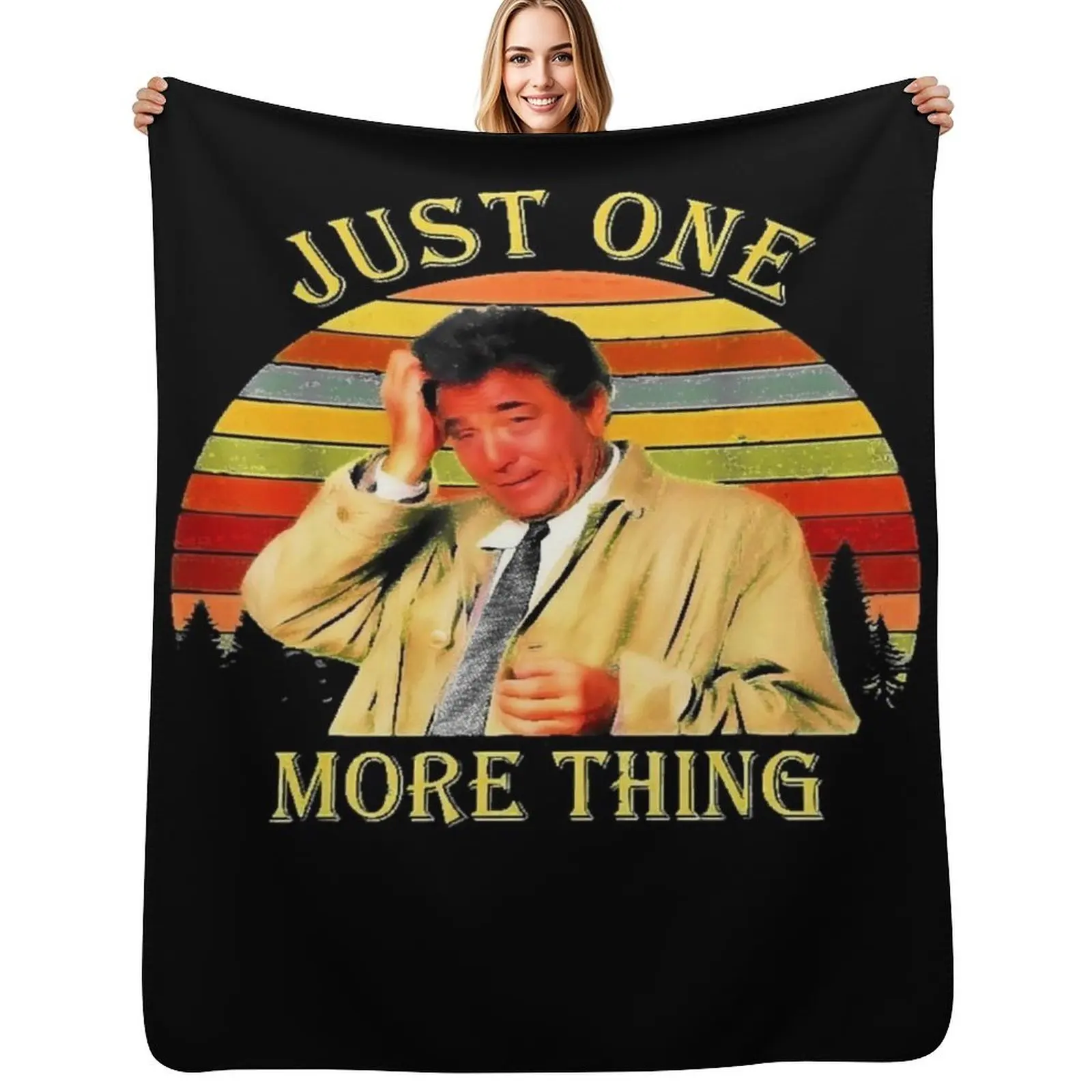

Just One More Thing Columbo Throw Blanket Picnic Warm Sofa Blankets Sofas Of Decoration Blankets