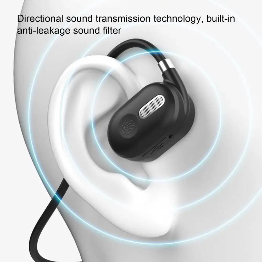 Wireless Earphones Bone Conduction with Mic Noise Reduction Calls Non-in-ear Air Conduction Bluetooth 5.3 Sport Headset