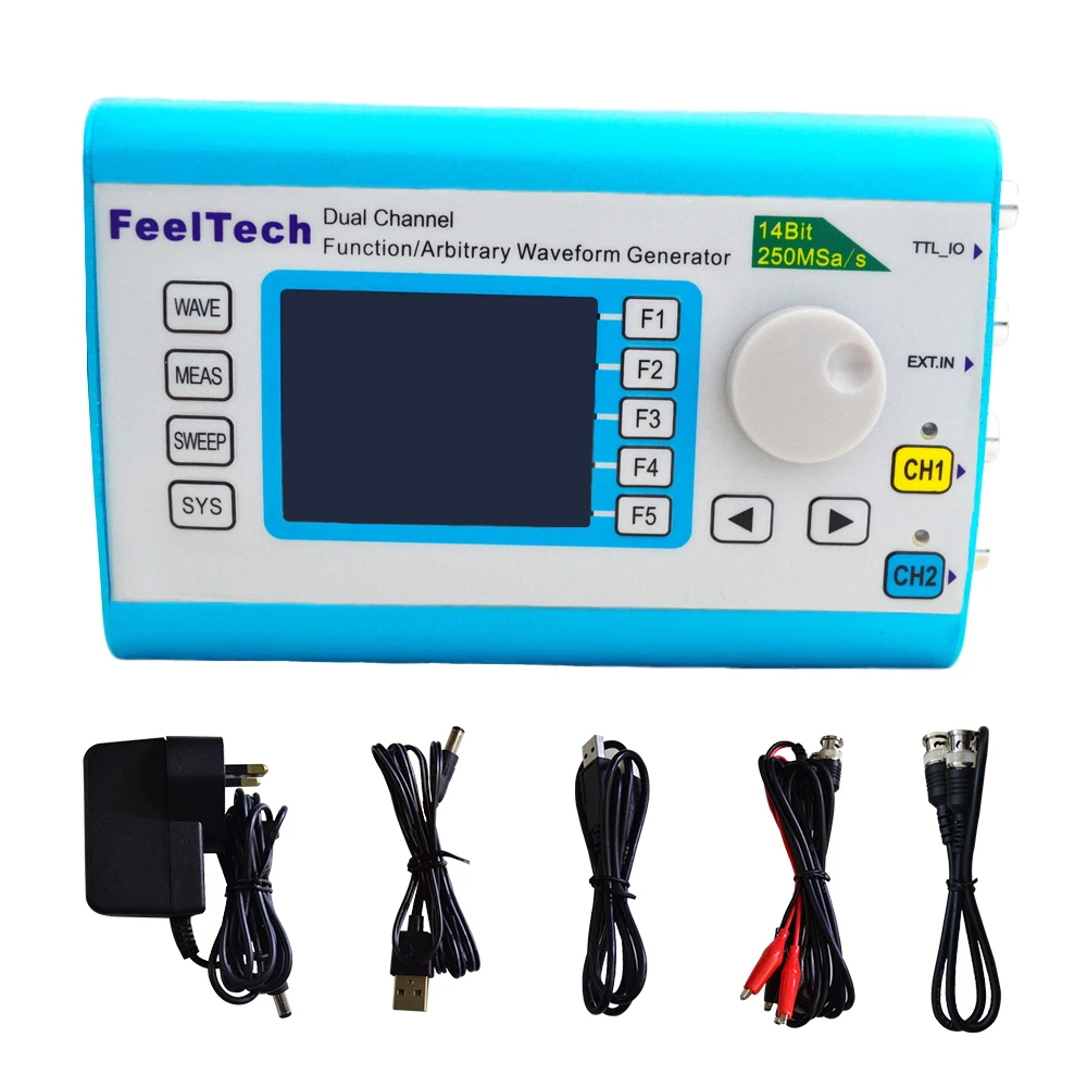 Dual Channel Arbitrary Waveform Function Generator 60Mhz - เครื่องกำเนิดสัญญาณรูปคลื่นอิสระ FY6300 250MSa ฟังก์ชันคู่ ช่องสัญญาณคู่ 60MHz
