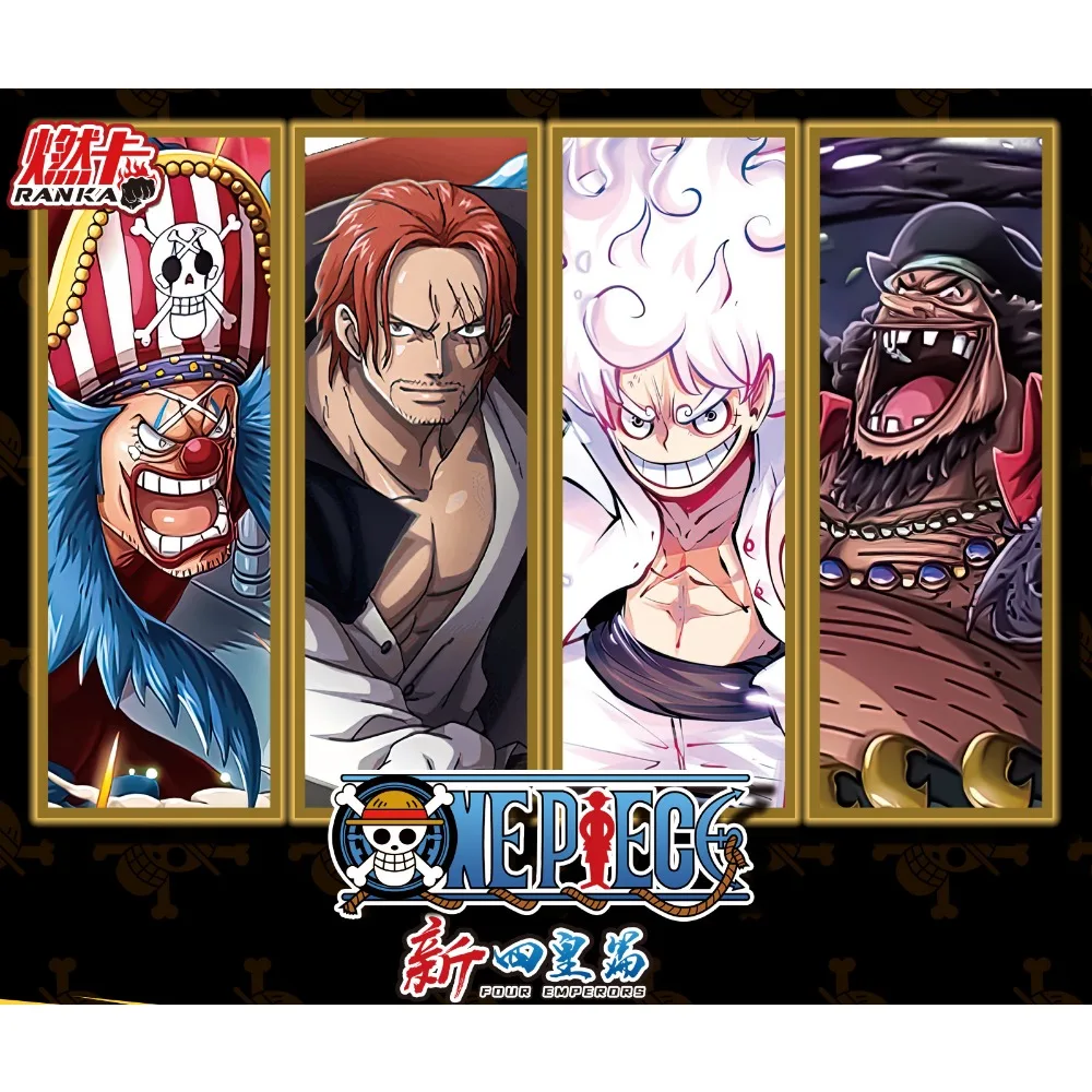 Geninue One Piece Cards Collection for Children First Release with 12 Layers Thick Manga Book Card Cards Boys Anniversary Gifts