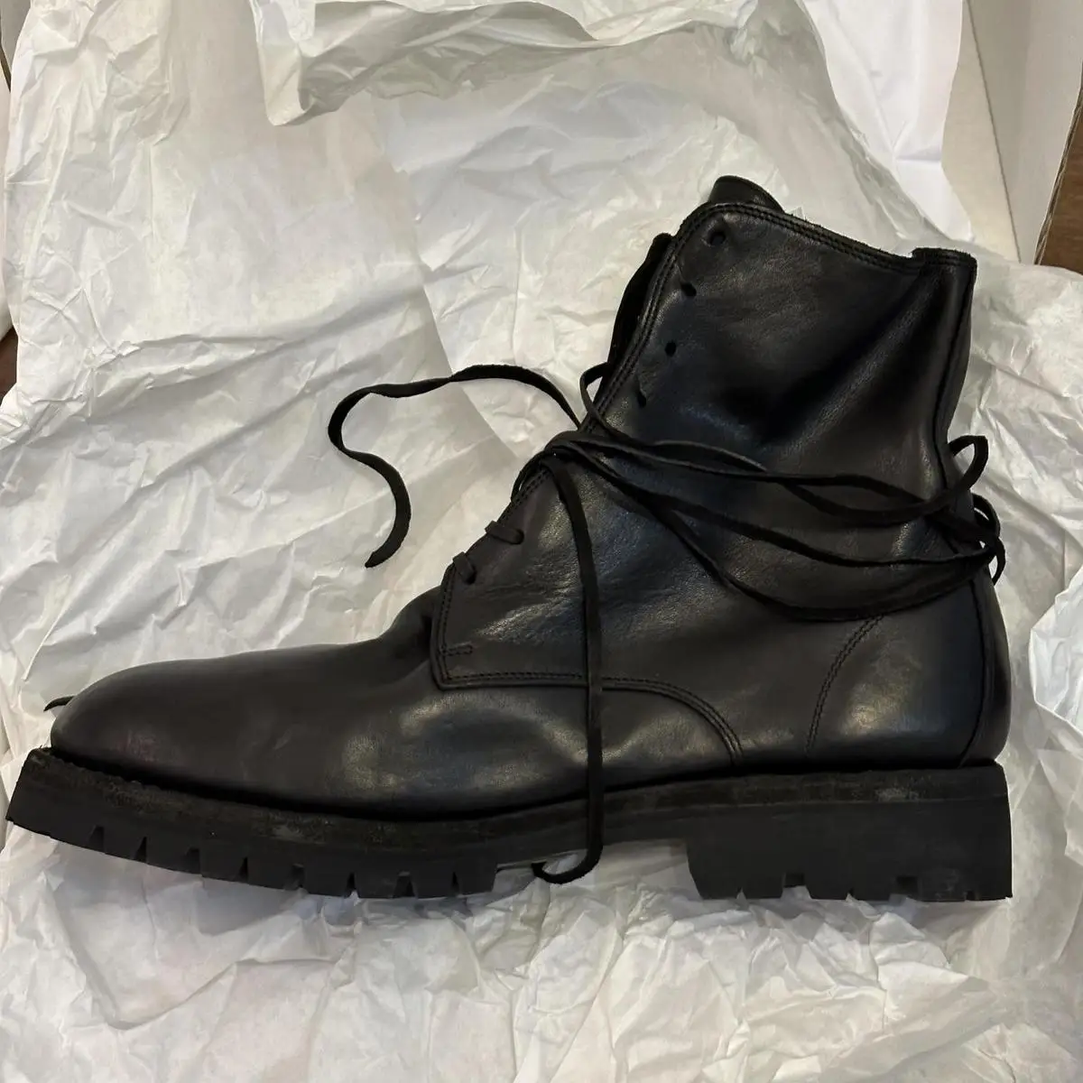 

795V Trendy Men's Boots High Top Motorcycle Boots Thi Bot Heightening ort Boots Winter round Toe Korean Sle