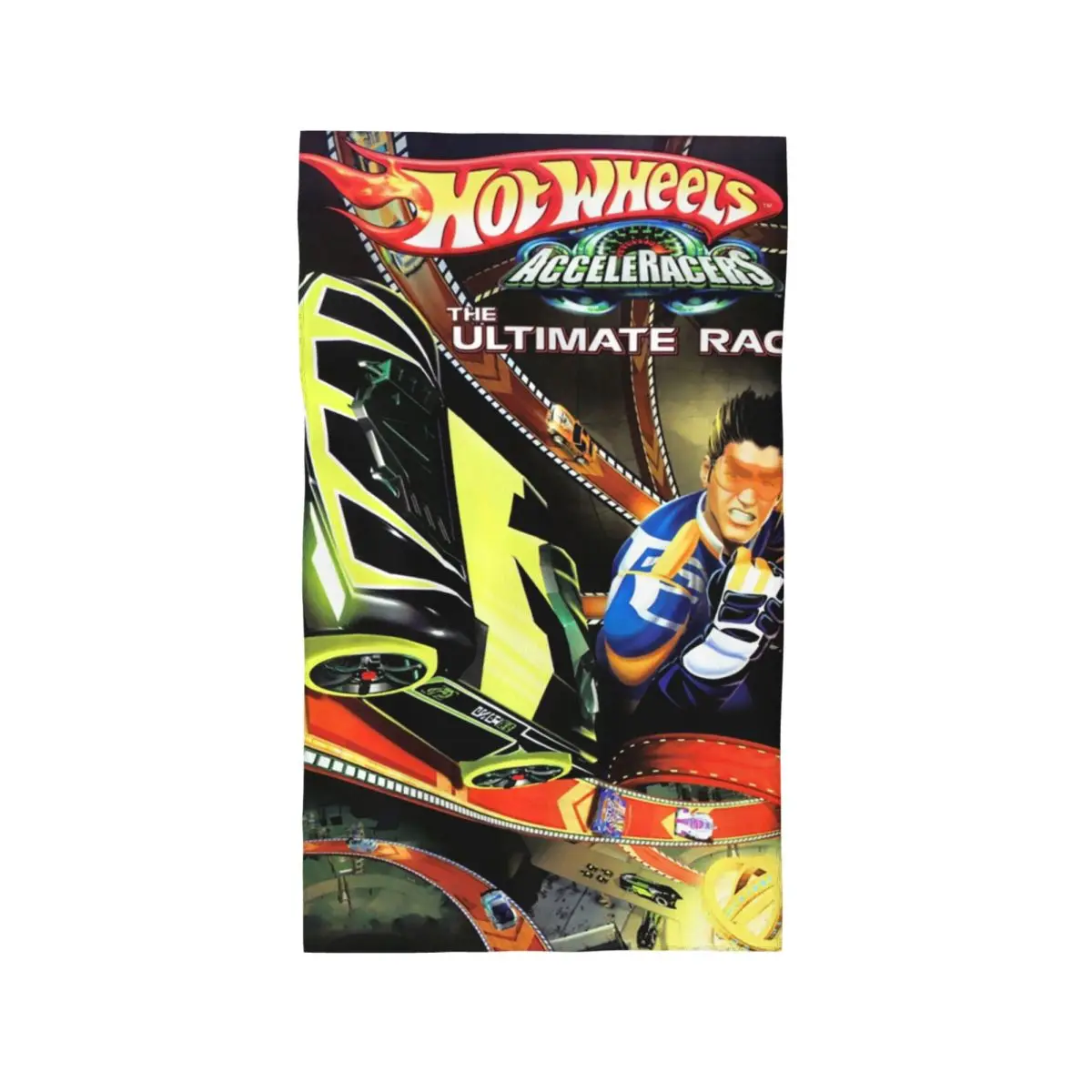 Aceleracers Hot Wheels personalizzati che viaggiano il nuoto Asciugamano da campeggio Asciugamani per il viso in cotone 100%.
