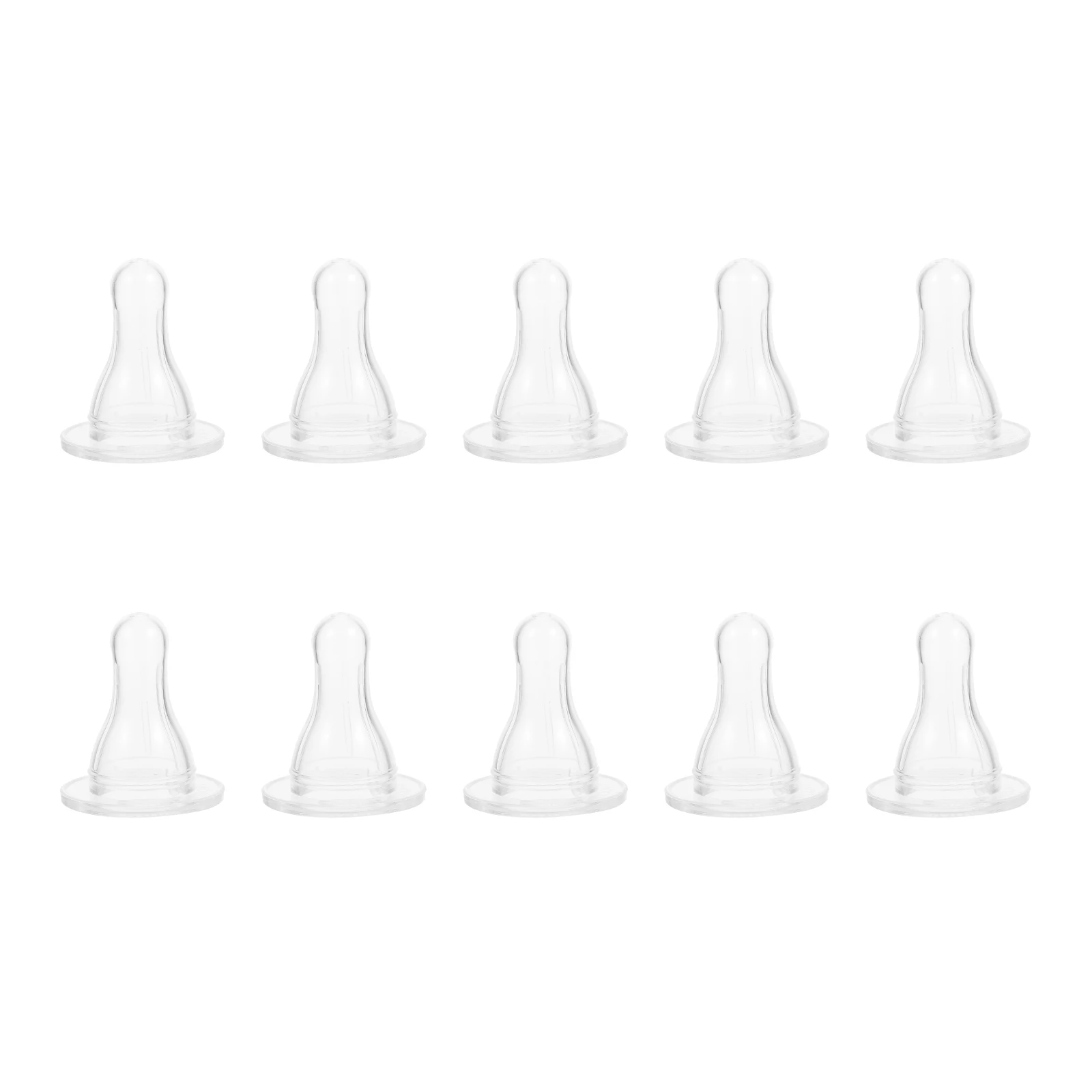 

10Pcs Silicone Lamb Feeding Nipples Durable Wear-Resistant Milk Bottle Pacifiers Small Animal Feeding Tools Goat Nipples