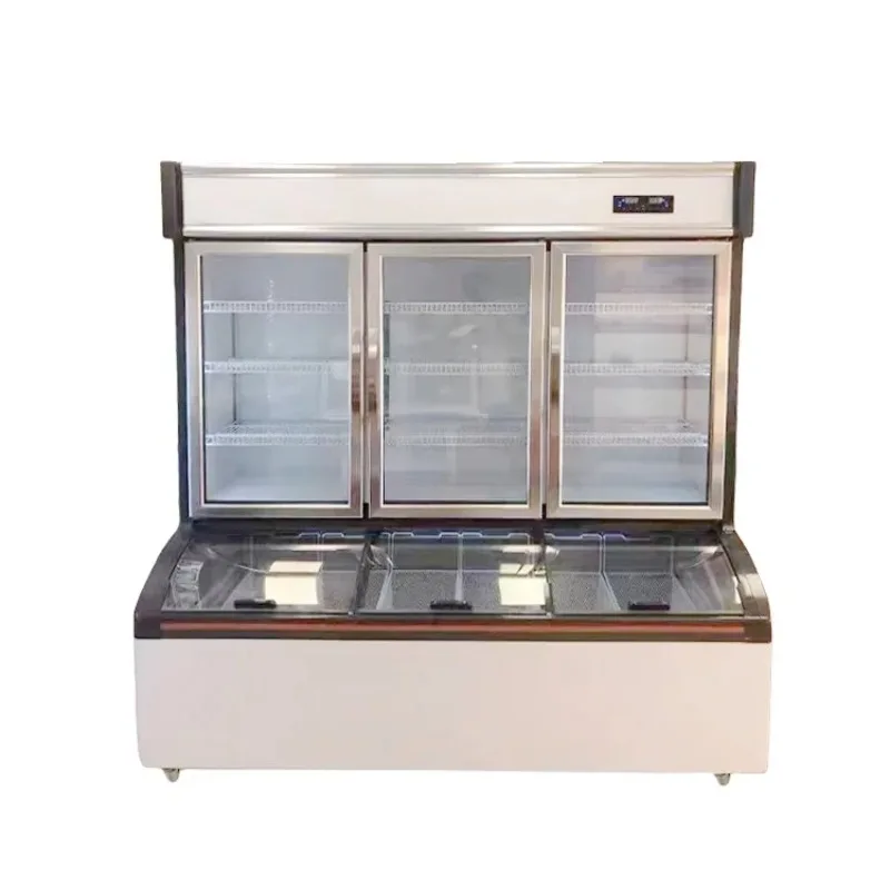 

Commercial Display Supermarket Convenience Store Displays Drinks Vegetables Fruit Frozen Food Showcase Refrigerator