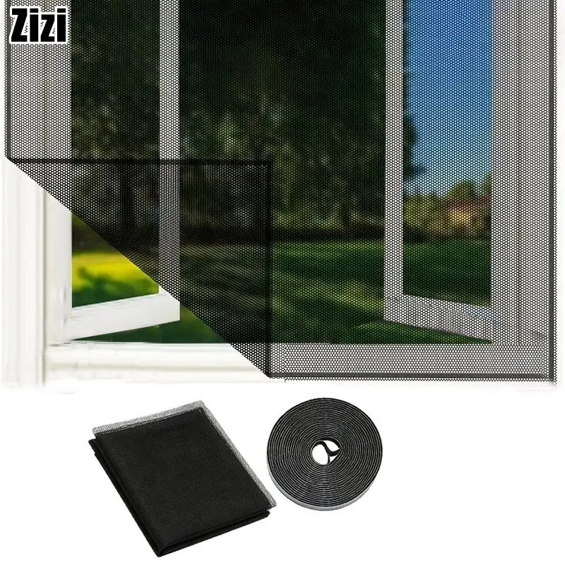 Self-Adhesive Window Mosquito Nets  Cuttable Transparent Mesh Insect Screen Reusable Invisible Window Screen for  Air Filtration