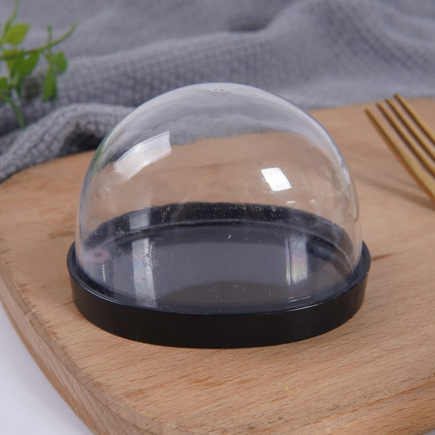 7cm Mini Product Dust Cover Transparent DIY Protective Dust Cover Hemispherical Scene Miniature Decoration Home Decor Crafts
