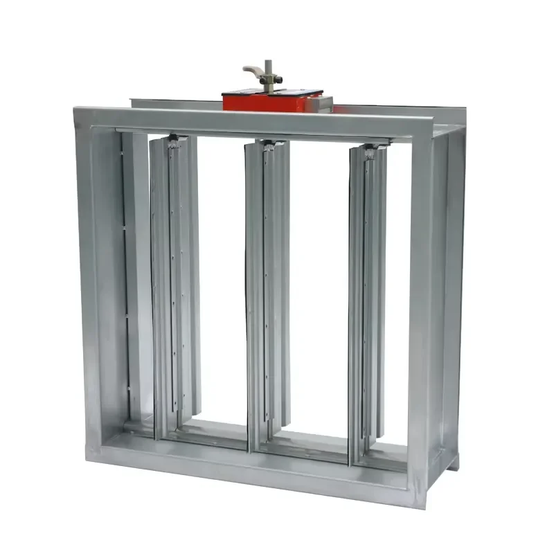 Industrial Square Stainless Steel & Galvanized Steel Smoke Exhaust Fire Valve Dampers Motorized Control System