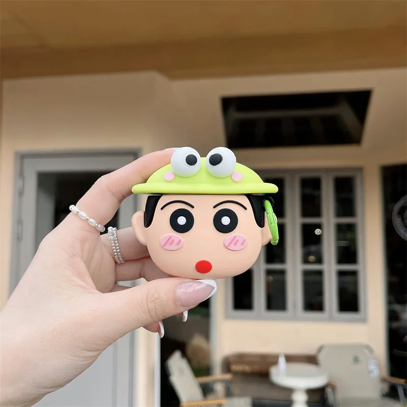 Custodia carina Frog Boy per AirPods 4 Airpod 1 2 3 Pro Pro2 Auricolari Bluetooth Scatola di ricarica Custodia protettiva per auricolari