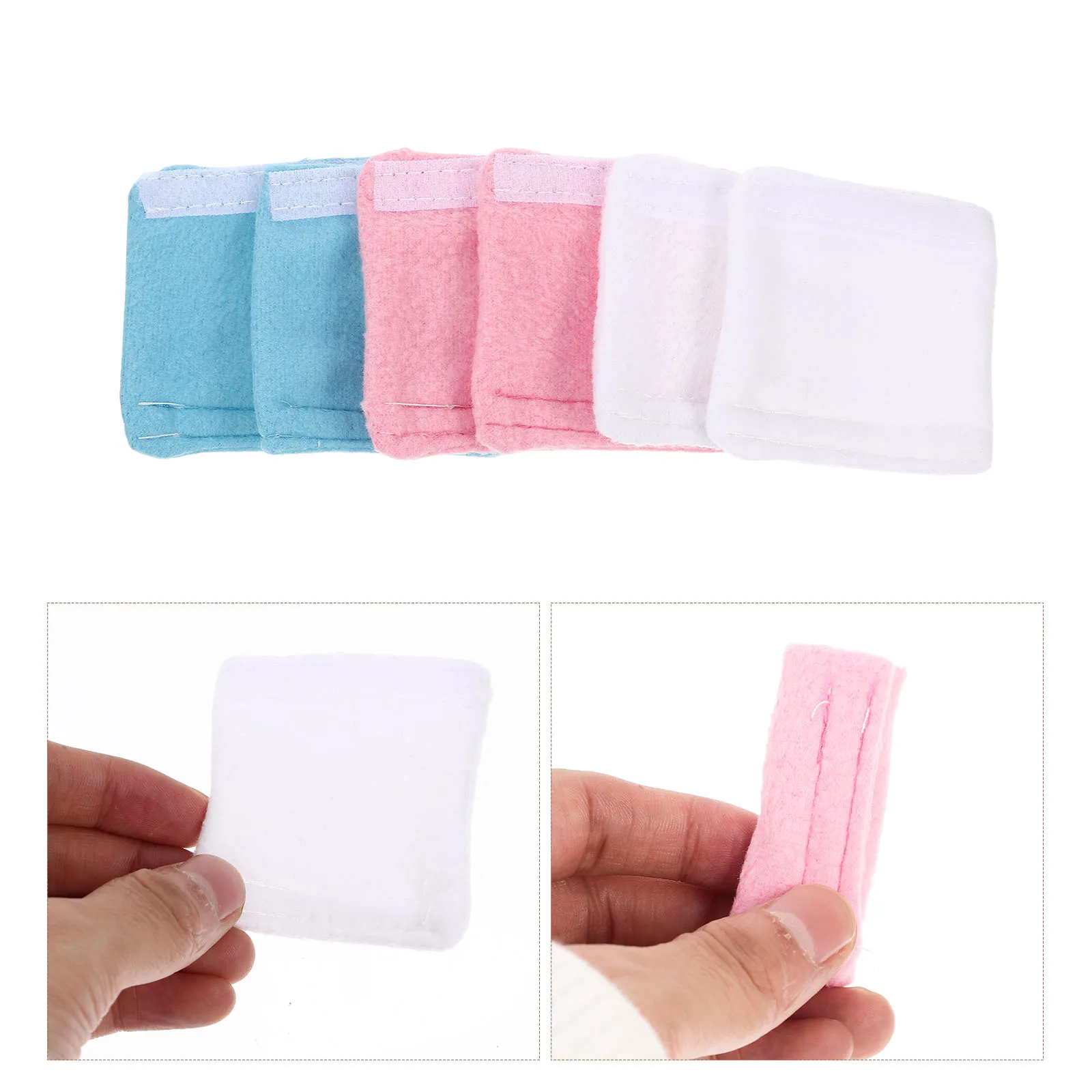 

6 Pcs Glasses Sunglasses Ear Pads Work Protector Polyester Pink Eyeglass Cushions for Ears
