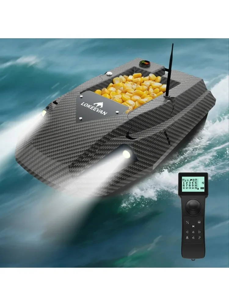 LOKEEVAN D50B Köder Boot 12V 15600*2 Mah Power Pull Net Troll Haken GPS + Beidou Satellite Dual positionierung System Fisch Boot Werfer