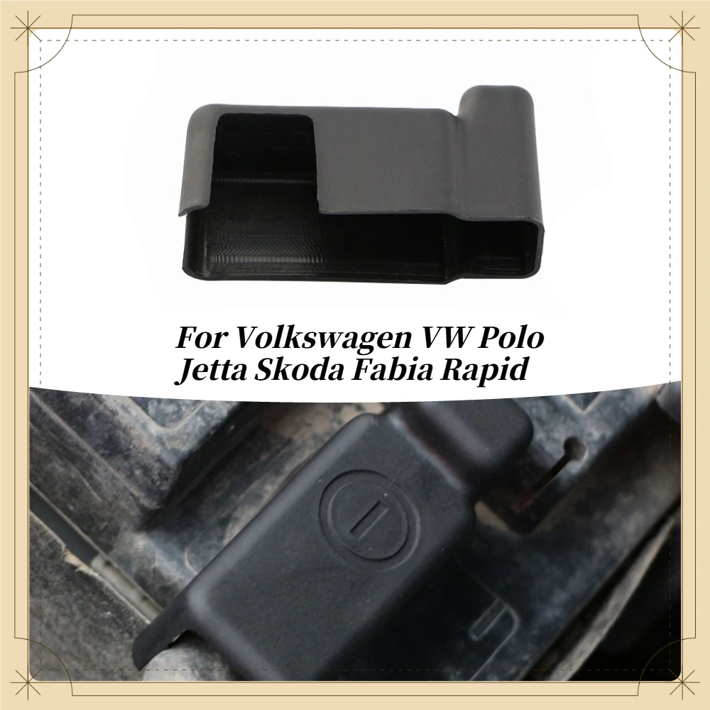 ABS Car Battery Negative Power Cover for Volkswagen VW Polo Jetta for Skoda Fabia Rapid Battery Protection Covers Accessories
