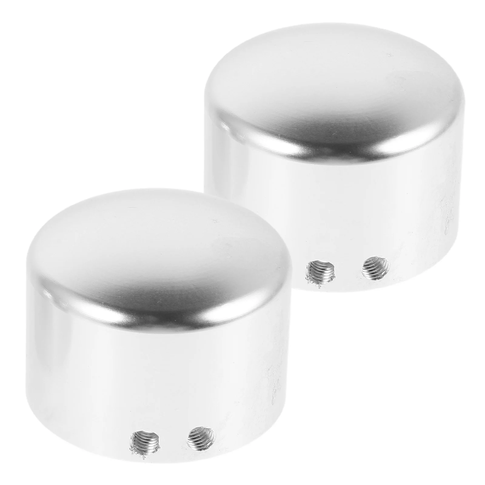 

2Pcs Wheel Axle Decorative Cover Silver Aluminum Alloy Front Axle Cover Car Motorcycle Mudguard Stain Resistant Easy