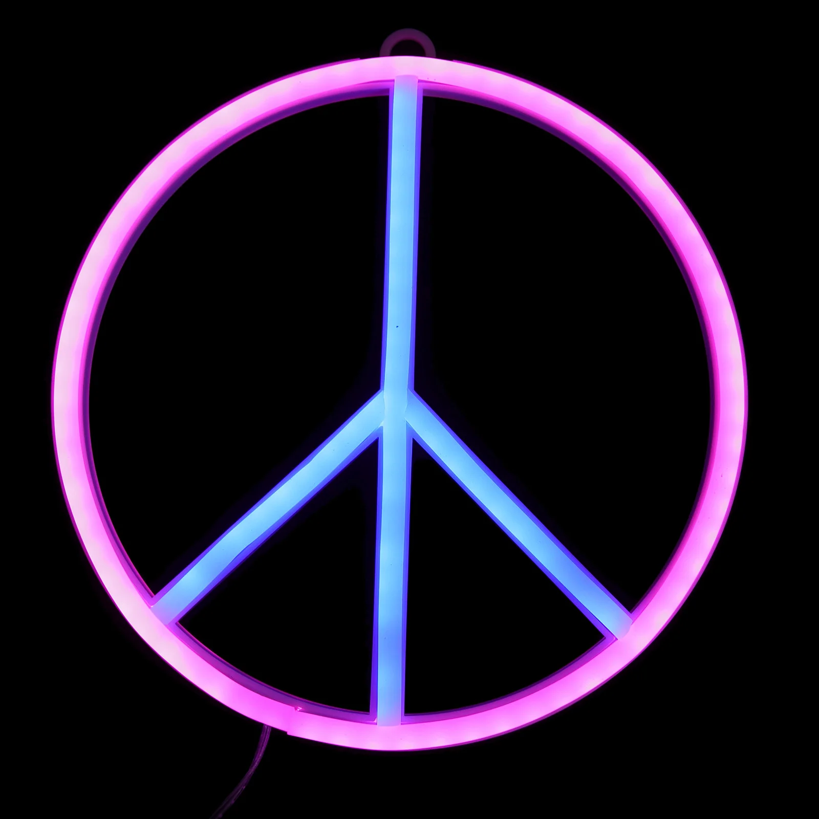 Peace Symbol Neon Sign Light Wall Hanging Decor The Dual Purpose Decorative LED Acrylic Signs for Home