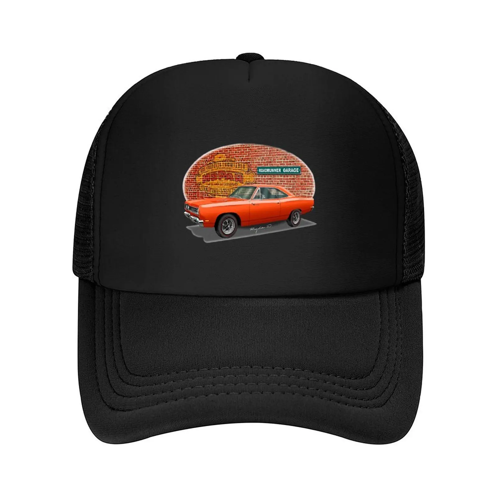 

1969 plymouth roadrunner 383 orange Baseball Cap New In Hat Golf Sunhat foam party Hat Baseball Men Women's