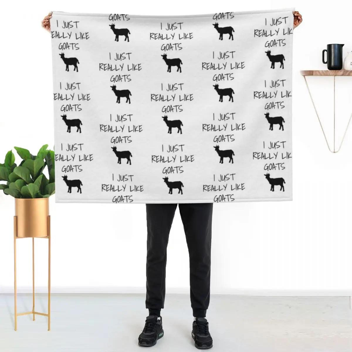 I Just Really Like Goats - Funny goat gift Throw Blanket Thermal Blankets For Baby Beach Stuffeds Flannel Hairy Blankets