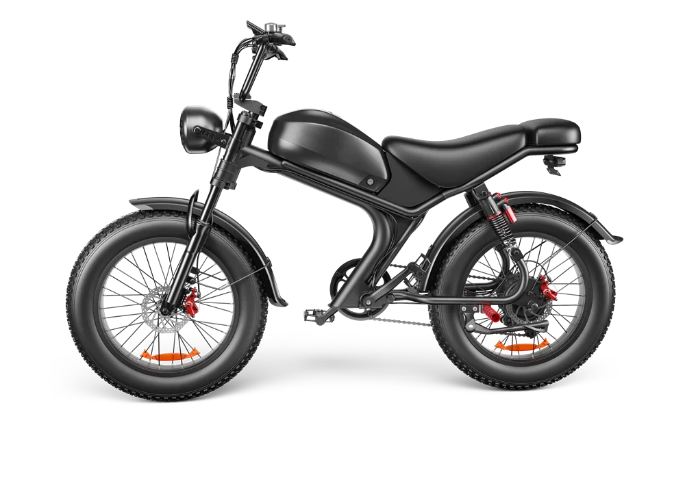 Fat tire electric moped motorcycle motorized mountain adult electric bicycle factory wholesale EU US warehouse spot