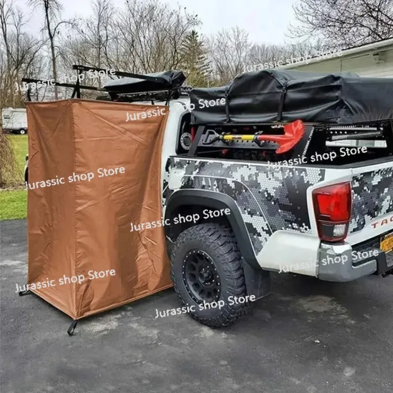 

Custom Outdoor Car Side Bath Tent Shower Tent Car Bath Tent Folding Portable Camping Portable Toilet Changing