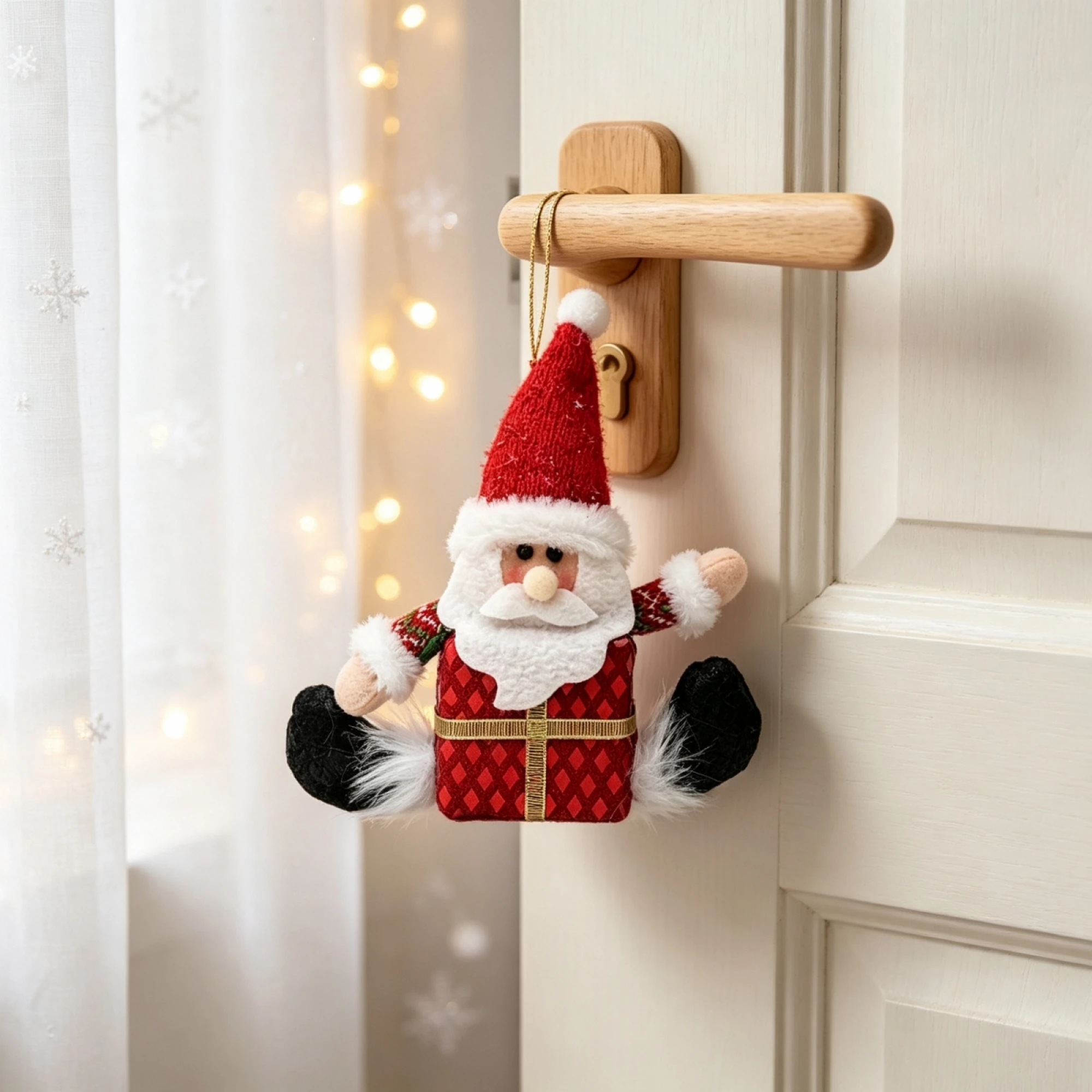 Christmas Tree Hanging Doll Decorations Santa Snowman Reindeer Stuffed Toys
