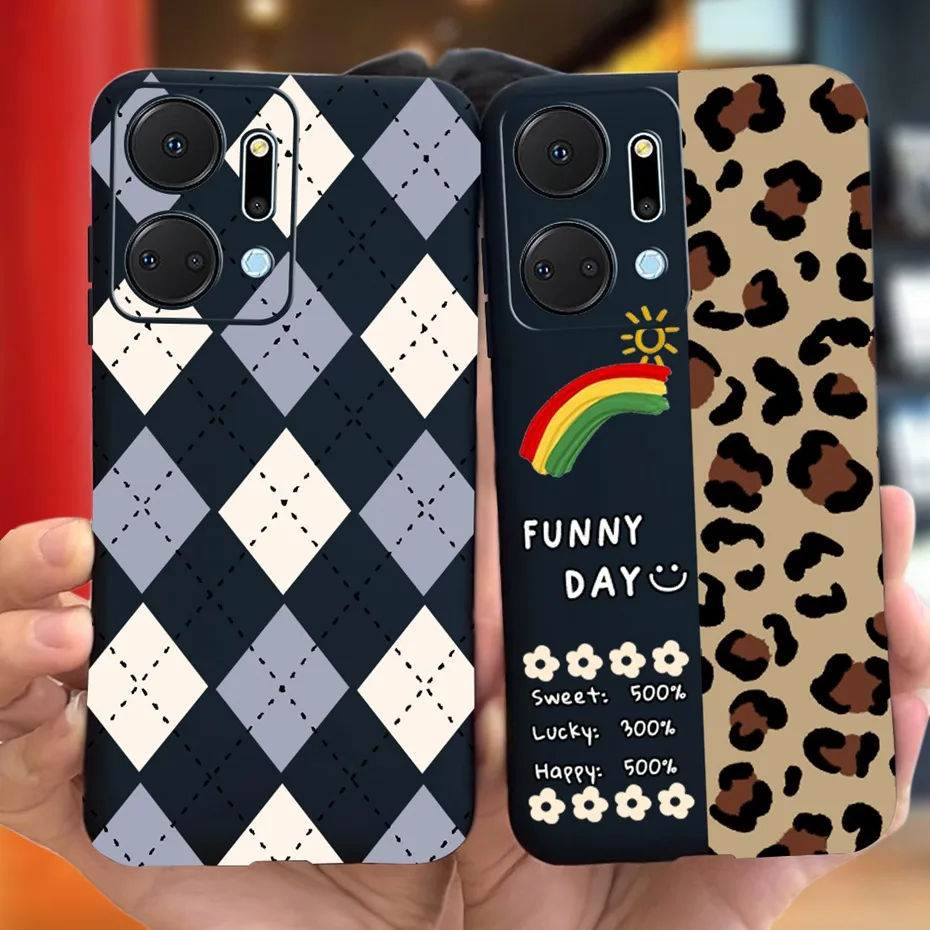 For Honor X7a RKY-LX2 Phone Case Honor X7 CMA-LX2 Lovely Pattern Macaroon Silicone Soft TPU Back Cover For Honor X7a X7 X 7a 4G