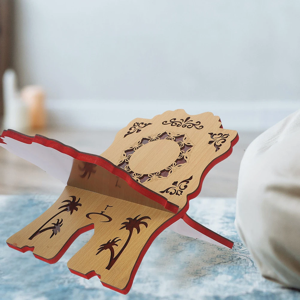 1 قطعة حامل كتب حامل قراءة خشبي للكتاب المقدس القرآن الكريم الكونفوشيوسي الكلاسيكية يردد حامل سطح المكتب رف مكتب خشب متعدد الأغراض #2